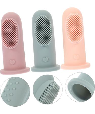 Gleavi Newborn Toothbrush Set - 3-in-1 Finger Brush & Massage Toy for Babies | Soft Fur Tongue Cleaner & Mouth Cleaning Device - Buy Online on GoSupps.com