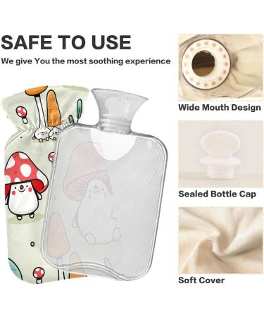 2L Mushroom Cartoon Hot Water Bottle - Pain Relief & Hand/Foot Warmer for Menstrual Complaints - Buy Online on GoSupps.com