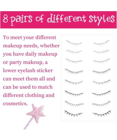 Lower Lash False Eyelashes | Natural Cartoon Individual Lashes Comic Style - Convenient Eye Makeup Sweatproof Bottom Lash Extension for Women Theme  - Buy Online on GoSupps.com
