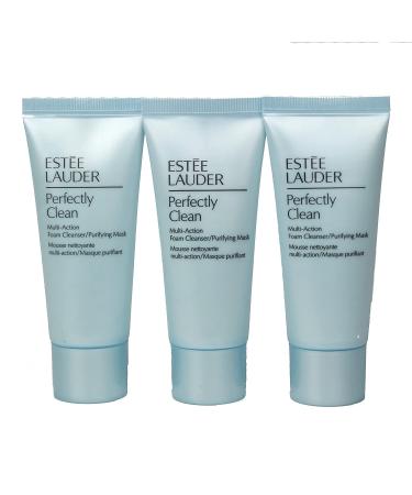 Estee Lauder Perfectly Clean Multi-Action Foam Cleanser/Purifying Mask 1 oz Sample Size Pack of 3 - Unboxed - Buy Online on GoSupps.com