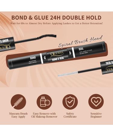 QUEWEL 144 PCs DIY Eyelash Extensions Set | Cluster Eyelash Applicator Tool & Super Hold Glue | Perfect for At-Home Lash Extensions - Buy Online on GoSupps.com