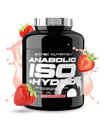 Scitec Nutrition Anabolic Iso+Hydro - Whey Protein Blend - With Creatine Maca & Amino Acids - ZMB6 Complex for Testosterone Maintenance 2350g Strawberry
