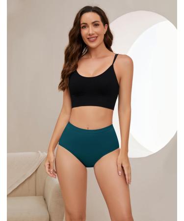 Leovqn Lace Trim Period Pants for Women | Heavy Flow Menstrual Underwear | Leakproof Postpartum Briefs | XS Midnight Blue - Buy Online on GoSupps.com