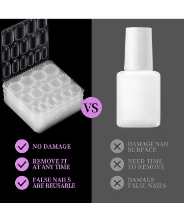 Teenitor 600pcs Press on Nail Adhesive Tabs - 15 Sizes Glue Stickers for Easy Application | Perfect for Press on Nails - 40 Sheets - Buy Online on GoSupps.com
