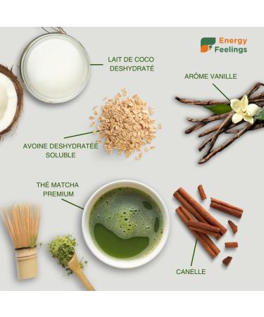 Energy Feelings Organic Matcha Latte 200g Premium Matcha Tea Powder Gluten Free No Added Sugar Organic Green Tea from Jap - Buy Online on GoSupps.com