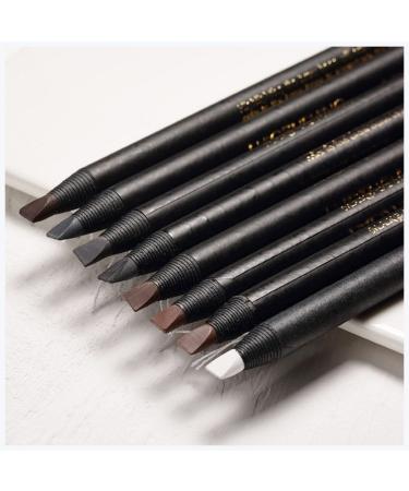 KAYLRE Eye Liner 8 Couleurs Set pluchant Crayon Crayon cosm tique Crayon paupi res de Tatouage Blanc Durable Tatouage tanche Sourcils imperm ables Eye Liner Noir 1 unit (Lot de 1)