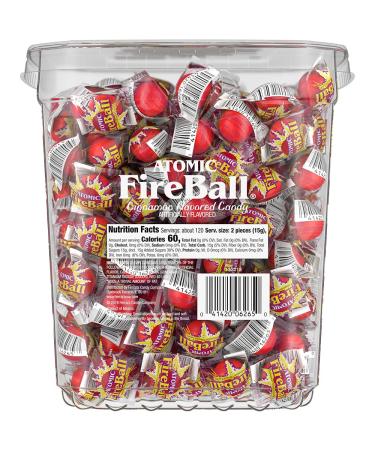 Atomic Fireballs Candy 4.05lb Bulk Tub - Intense Cinnamon Flavor - Buy Online on GoSupps.com