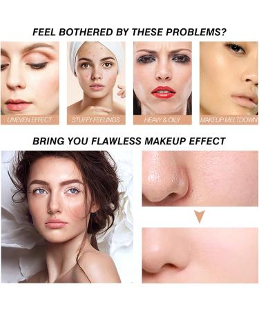 NUDE103# Mushroom Head Air Cushion CC Cream Foundation - Full Coverage, Moisturizing, and Brightening BB Cream - Buy Online on GoSupps.com