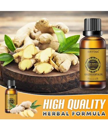 Buy Abdominal Drainage Ginger Oil - Slimming Belly Massage Oil | Natural Lymphatic Therapy & Anti-Aging | 3PCs - Buy Online on GoSupps.com