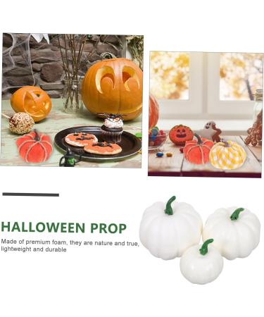 Garneck 24 Pcs Foamy White Pumpkin Halloween Decoration Halloween Prop Pumpkin Decorations Fake Pumpkin Simulation Pumpkin Halloween Pumpkin Photography Prop Artificial Supplies Whitex4pcs 8.5x7.5cmx4pcs - Buy Online on GoSupps.com