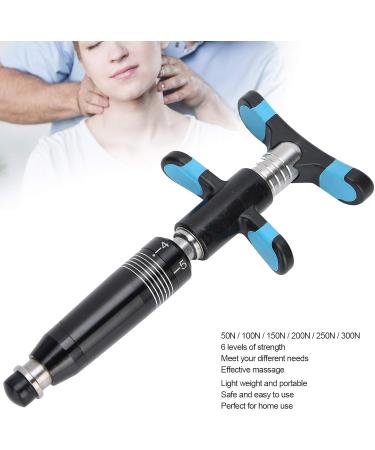 Professional Manual Spine Activator - Stainless Steel Chiropractic Adjustment Tool for Effective Back Massage (Black) | International Shipping Available - Buy Online on GoSupps.com