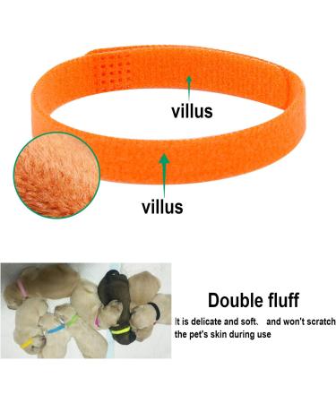 30-Pack Adjustable Puppy ID Collars | Soft Double-Sided Pet Bracelets for Newborn Dogs & Cats | 15 Colors Available - Buy Online on GoSupps.com