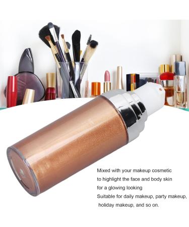 Shimmering Glitter Body Makeup Moisturizing Liquid Cream Skin Highlighter Lotion for a Luminous Look Perfect for Cosplay Parties(#3 Bronze Gold) - Buy Online on GoSupps.com