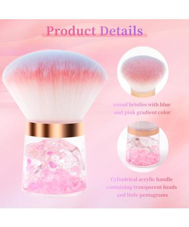 ANGNYA Nail Dust Brush - Soft Round Nail Art Duster with Acrylic Handle | Fluffy Powder Remover Brush for Manicure & Pedicure - International Shipping Available - Buy Online on GoSupps.com