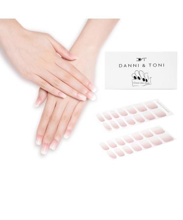 DANNI & TONI Semi Cured Gel Nail Strips (in The Mood for Love) Ombre Nail Strips Glitter Gel Nail Stickers 28 Stickers Gift for Women - Buy Online on GoSupps.com