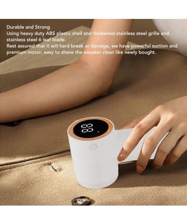 Rechargeable Fabric Shaver & Lint Remover - Portable Sweater Defuzzer with Digital Display for Coats Cushions & Sofas | International Shipping Available - Buy Online on GoSupps.com
