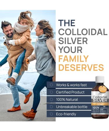 Colloidal Silver Spray 20 PPM 125ml for Humans & Dogs | Topical Silver Water | 100% Natural & Carbon Neutral | 120 ml - Buy Online on GoSupps.com