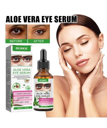 Eye Serum for Dark Circles & Bags | Hyaluronic Acid Anti-Aging Eye Cream for Men & Women (2PC) - Buy Online on GoSupps.com