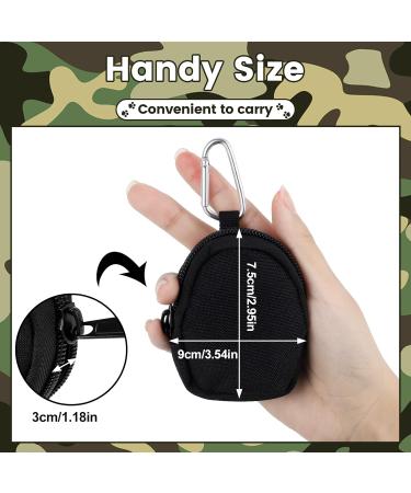 Pinenuts Small Dog Treat Bag 2 Pack Dog Training Treats Pouch Pet Puppy Dog Walking Bags Pocket with Mezzanine and Carabiner - Buy Online on GoSupps.com