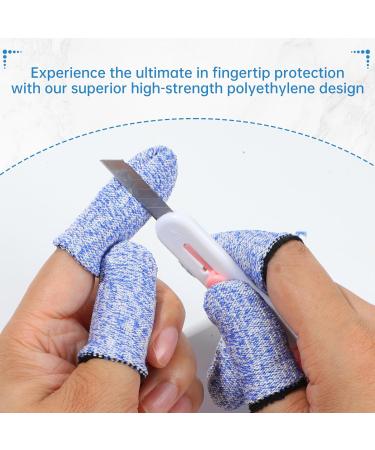 EORTA 40 Pieces Cut Resistant Finger Cots - Reusable Breathable Thumb Protectors for Kitchen Work Sculpture & Stained Glass Projects Ideal Nail Biting Finger Gloves - Buy Online on GoSupps.com