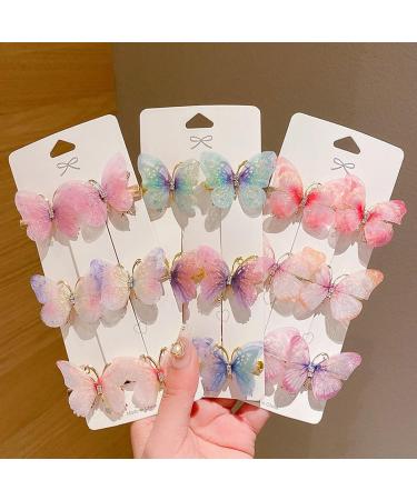 6Pcs Butterflies Decor Hair Clip Embellished Girl Princess Hair Pin Animal Shape Hair Pin Hair Accessories - Buy Online on GoSupps.com