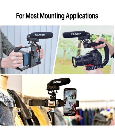 Takstar SGC-600 Shotgun Microphone - Professional Camera Microphone for iPhone, Smartphone, Nikon, Canon, Sony DSLR, Camcorder - with Windscreen, Shock Mount - 3.5mm Stereo Audio Jack - Buy Online on GoSupps.com