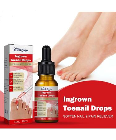 Ingrown Toenail & Fungal Nail Treatment Drops 10ML - Nail Care to Strengthen & Renew Damaged Nails - Buy Online on GoSupps.com