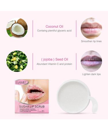 Ruilonghai Peach Lip Scrub - 30g | Organic Hydrating Exfoliator with Dead Sea Salt & Jojoba Oil for Soft Moisturized Lips - Buy Online on GoSupps.com