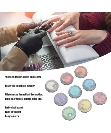 Mirror Effect Manicure Powder Double Ended 9 Colors Nail Art Glitter Powder Individual Boxed Applicator for Nail Salon - Buy Online on GoSupps.com