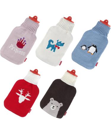 Snoozy XXL Hot Water Bottle with Soft Cuddly Cover - 2L Natural Rubber (Pirate) for Long-Lasting Warmth | International Shipping Available - Buy Online on GoSupps.com