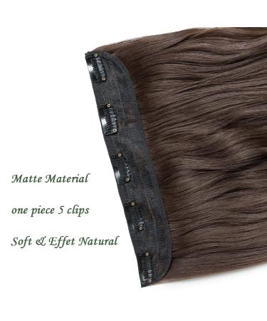 Shop Sego Clip-In Wavy Hair Extensions 60cm - Medium Brown 3/4 Full Head for Natural Look - Buy Online on GoSupps.com
