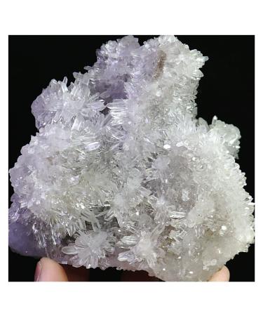 Natural Crystal Rough Crystal Cluster Transparent Natural White Chrysanthemum Crystal Cluster Quartz Specimen (Size : 1.1-1.3kg)