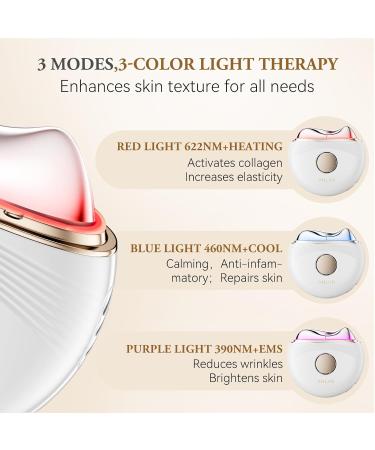 ANLAN Gua Sha Tool for Face Yoga with Red Light Therapy Heated Massager for Face & Body Facial Sculpting Device for Skin Lift Anti-Aging & Toning Device - Pink - Buy Online on GoSupps.com