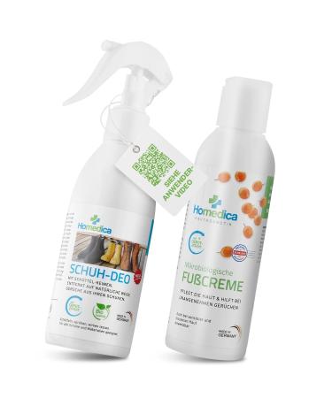 Shoe deodorant and foot cream