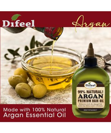 Difeel Premium Natural Hair Oil with Argan Oil 7.1 oz (3-Pack) - Buy Online on GoSupps.com