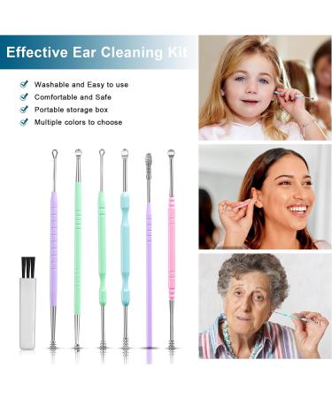 6-in-1 Stainless Steel Ear Wax Removal Kit with Storage Box - Macron Colors - Buy Online on GoSupps.com