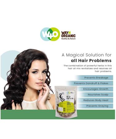 Herbal Hair Oil 21 Herbs: Thickens, Lengthens, Repairs, Prevents Hairfall - 150g - Buy Online on GoSupps.com