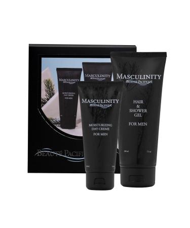 Beaut Pacifique Men's Skincare Gift Set - Danish Skincare - Day Cream 100ml & Shower Gel 100ml
