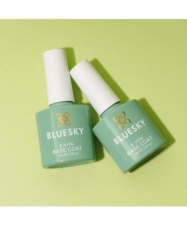 Bluesky E-Vita Base Coat 10ml Vitamin E Enriched Gel Nail Polish for 21 Day Manicure Professional Salon & Home Use Requires Curing Under LED UV Nail Lamp - Buy Online on GoSupps.com