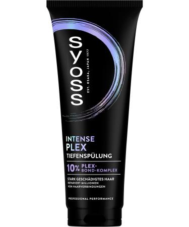 Schwarzkopf Henkel Syoss Intense Plex deep rinse 250 ml rich rinse repairs millions of damaged hair bonds and provides shine hair conditioner for 20 x stronger hair