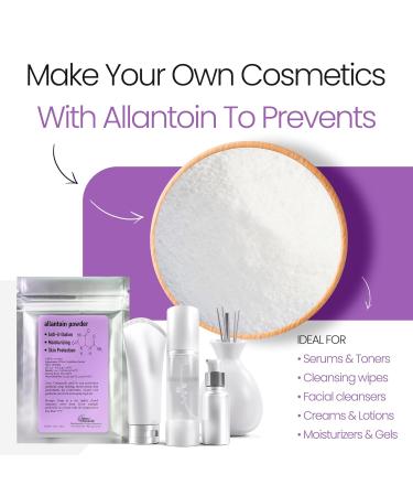 Allantoin Powder Cosmetic Grade 1 Oz / 28 Grams - Organic Allintoin for DIY Emulsion Cream Lotion Skin Care - Hydrates & Promotes Exfoliating Dry Skin Ideal for Skincare by Talsen Chemicals 1 Ounce (Pack of 1) - Buy Online on GoSupps.com