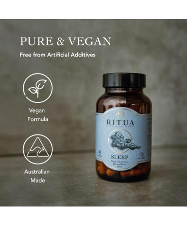 RITUA Wellness Natural Sleep Supplement Deep Sleep Aid Mushroom Supplement with Kava Powder Reishi Mushroom and Passionflower Extracts Alternate to Sleep Gummies Promotes Relaxation 60 Capsules - Buy Online on GoSupps.com
