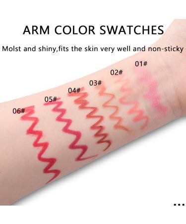 Makeup Lip Pencil Lip Pencil Pens - 6X Waterproof Lip Tint | Matte Lipstick Smudge-Proof Lip Pencil Long-Lasting Lip Gloss for Women - Buy Online on GoSupps.com