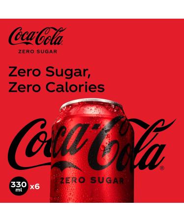 Coca-Cola Zero 6-Pack 33 cl Cans - Buy Online on GoSupps.com