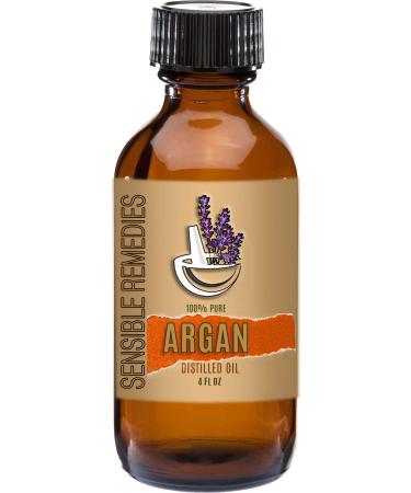 Sensible Remedies Argan Oil 100% Pure and Natural Distilled 4 fl oz