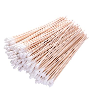 Hicarer Cotton Swabs with Cotton Tip with Wooden Handle 500 Pieces
