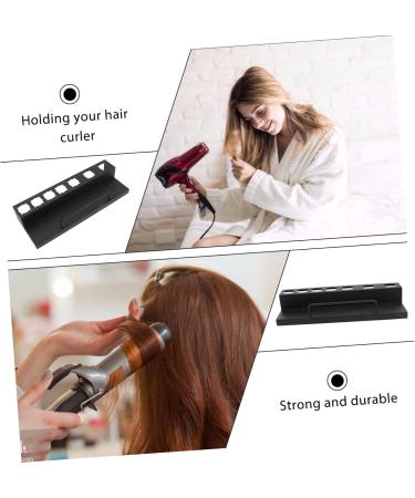 HAPINARY Curling Iron Rack Curler Wall Rack Salon Curlers Holder Blow Dryer Stand Stainless Steel Black - Buy Online on GoSupps.com