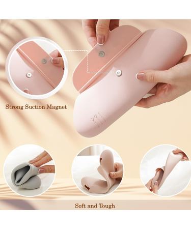 Travel Brush Holder | Silicone Makeup Bag & Brush Holder | Anti-Fall Out Magnetic Design - Buy Online on GoSupps.com