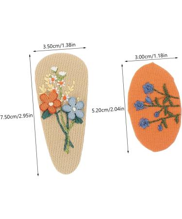 HAPINARY 6 Pairs Fabric Hairpin Hair Clips Cartoon Hair Clip Hairpin Girl Hair Accessory Little Girl Hair Clips Hair Accessories for Hair Barrettes Hair Pin Polyester - Buy Online on GoSupps.com