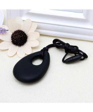 zhangaoyo Baby Teardrop Pendant Necklace Teething Ring Autism Sensory Chewing